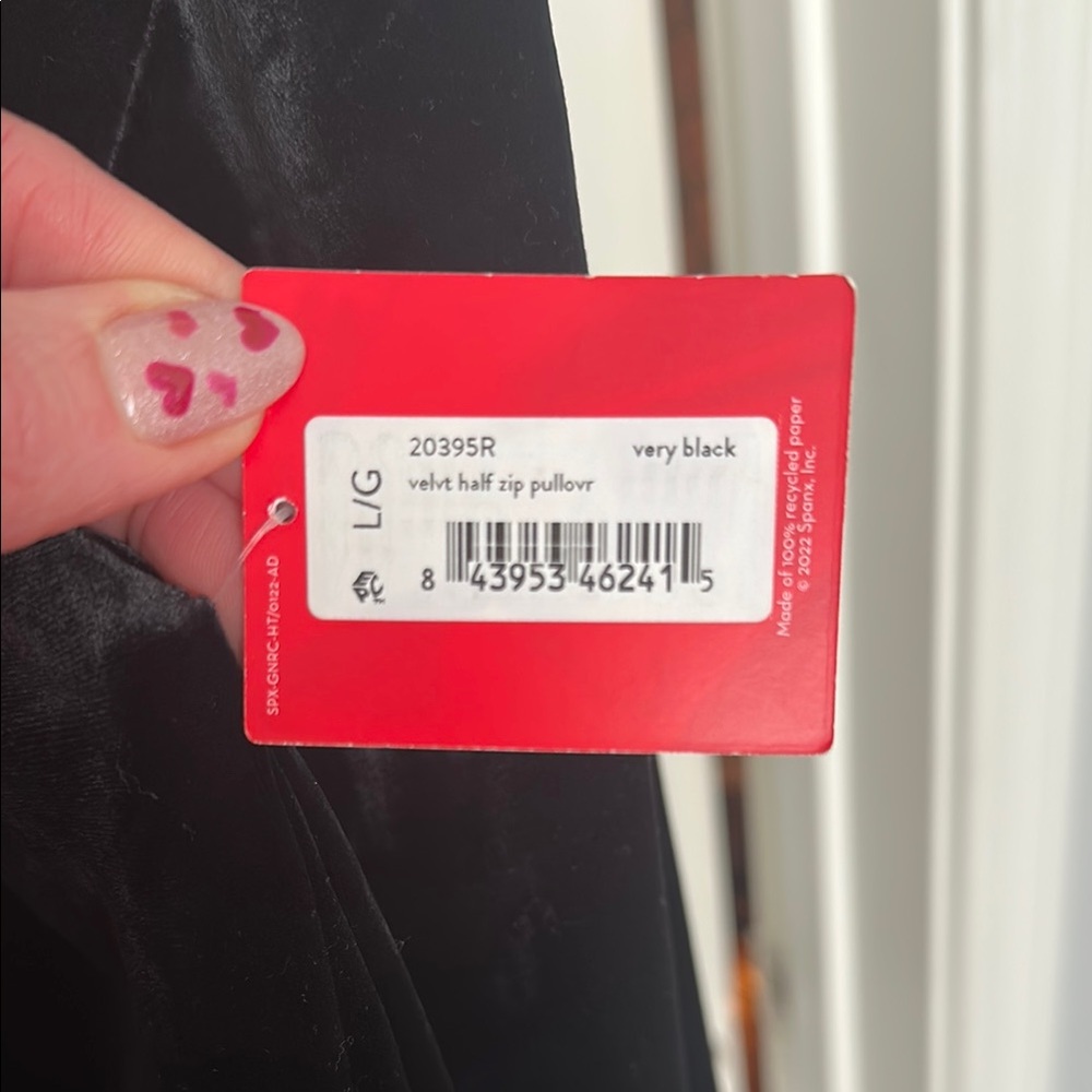 Spanx AirEssentials half-zip black velvet - Picture 8 of 13